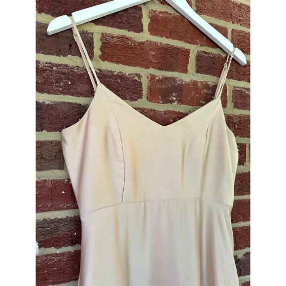 Show Me Your MuMu Faith Maxi Dress in Champagne Luxe Satin Bridesmaid - Picture 5 of 15